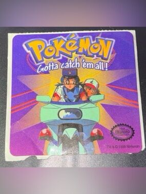 1999 Pokemon Sticker “gotta catch them all”  Nintendo collectible Art